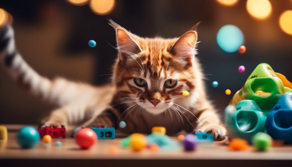 cat enrichment through interactive toys