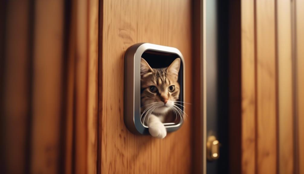 high tech cat door convenience