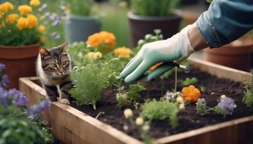 preventing cat spraying in gardens
